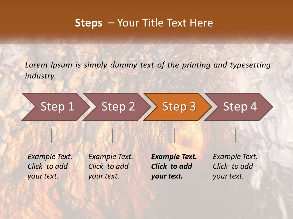 A Tunnel With A Light At The End Of It PowerPoint Template