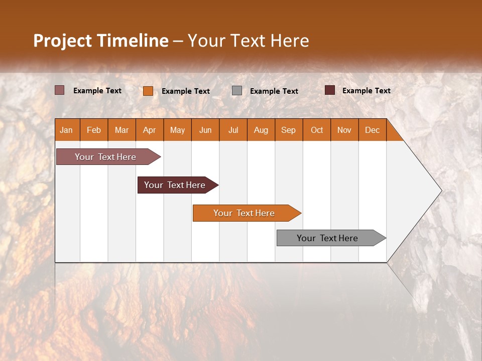 A Tunnel With A Light At The End Of It PowerPoint Template