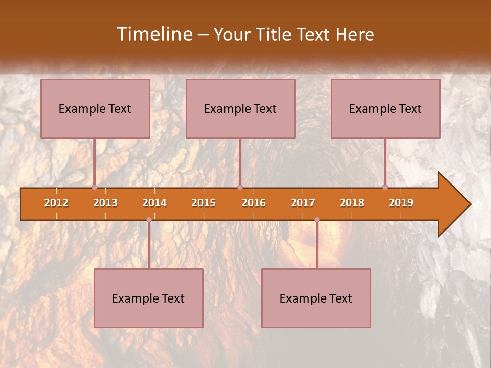 A Tunnel With A Light At The End Of It PowerPoint Template