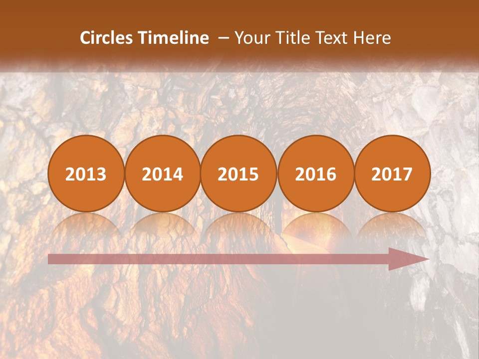 A Tunnel With A Light At The End Of It PowerPoint Template