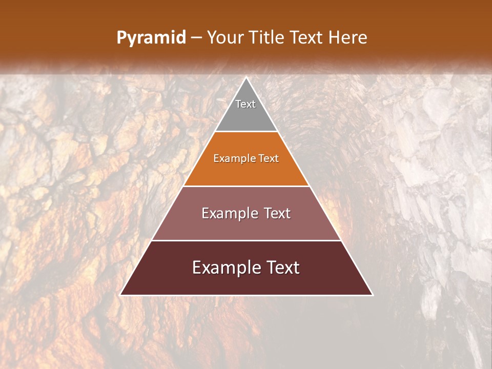 A Tunnel With A Light At The End Of It PowerPoint Template