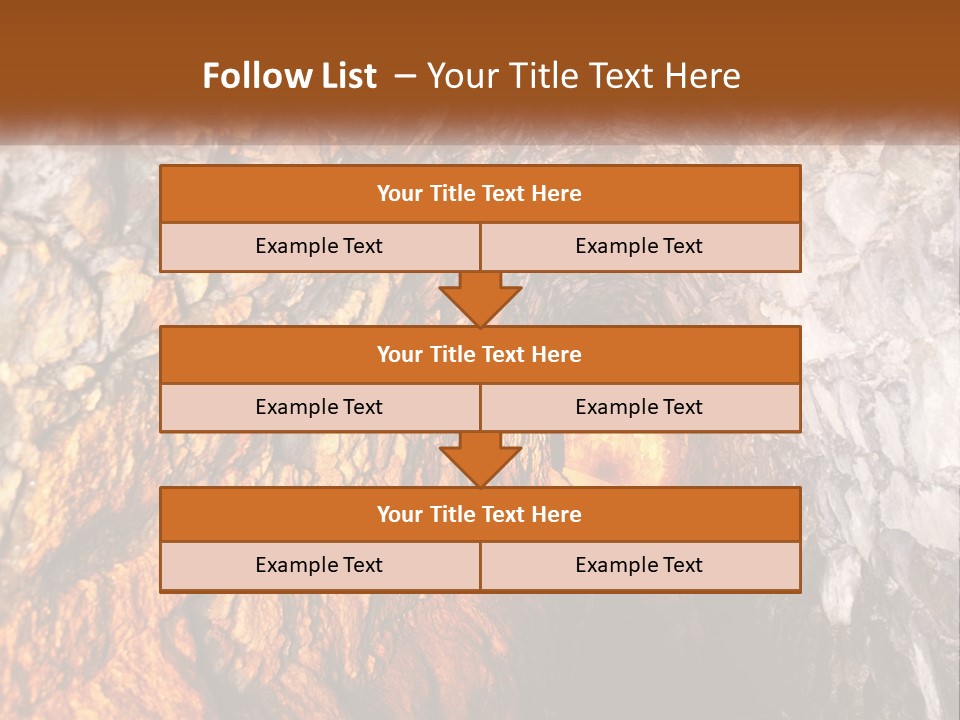 A Tunnel With A Light At The End Of It PowerPoint Template