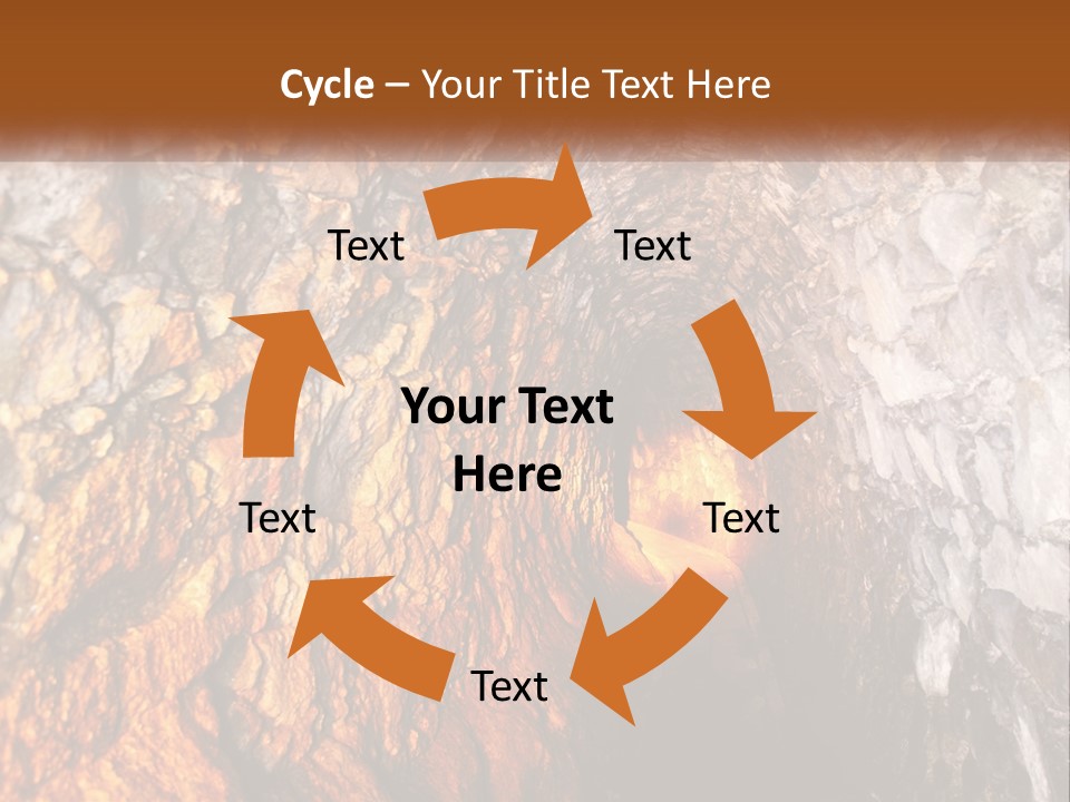 A Tunnel With A Light At The End Of It PowerPoint Template
