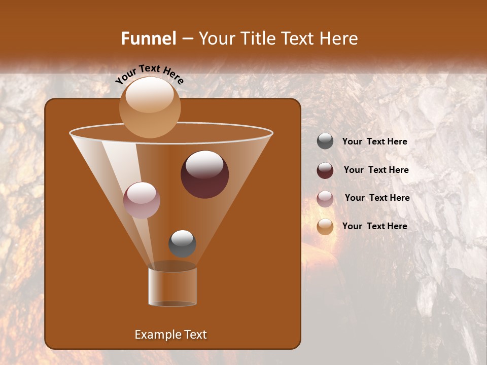 A Tunnel With A Light At The End Of It PowerPoint Template