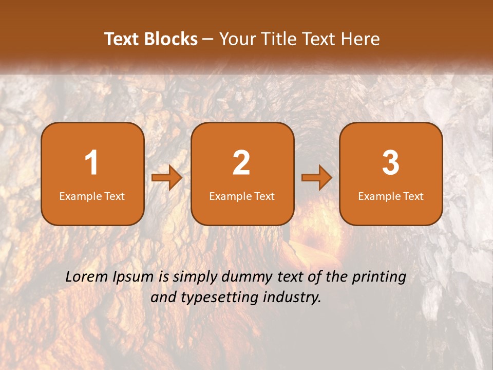 A Tunnel With A Light At The End Of It PowerPoint Template