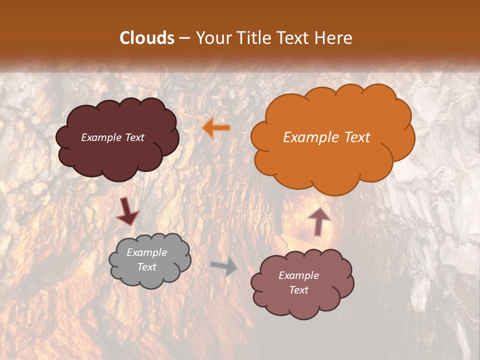 A Tunnel With A Light At The End Of It PowerPoint Template
