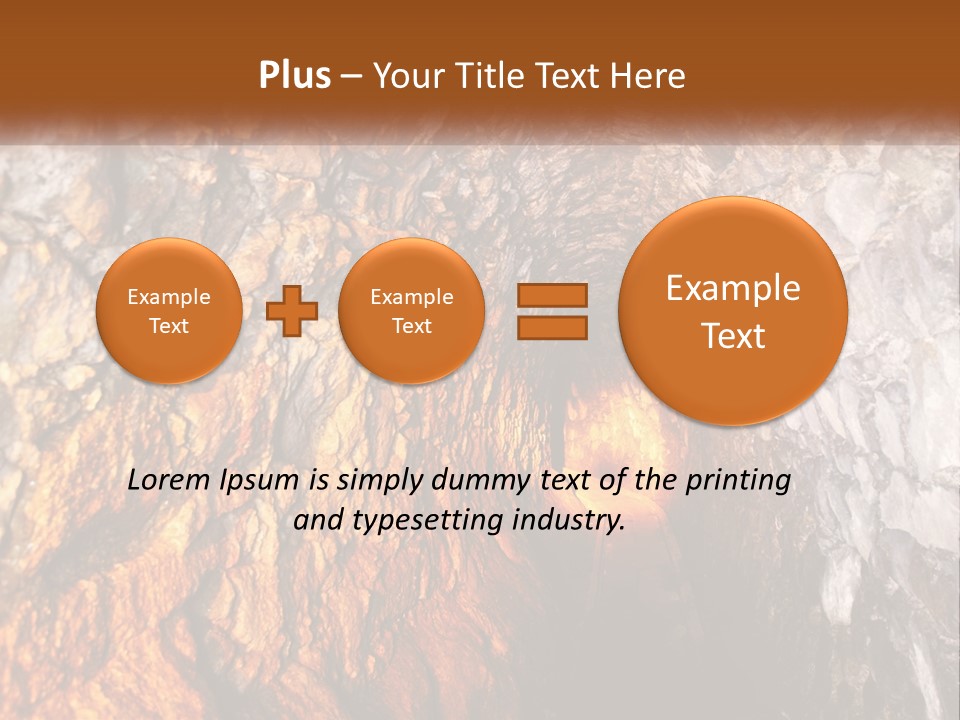 A Tunnel With A Light At The End Of It PowerPoint Template