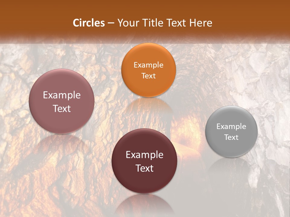 A Tunnel With A Light At The End Of It PowerPoint Template