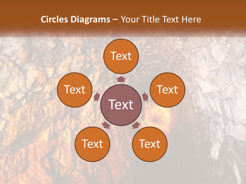 A Tunnel With A Light At The End Of It PowerPoint Template
