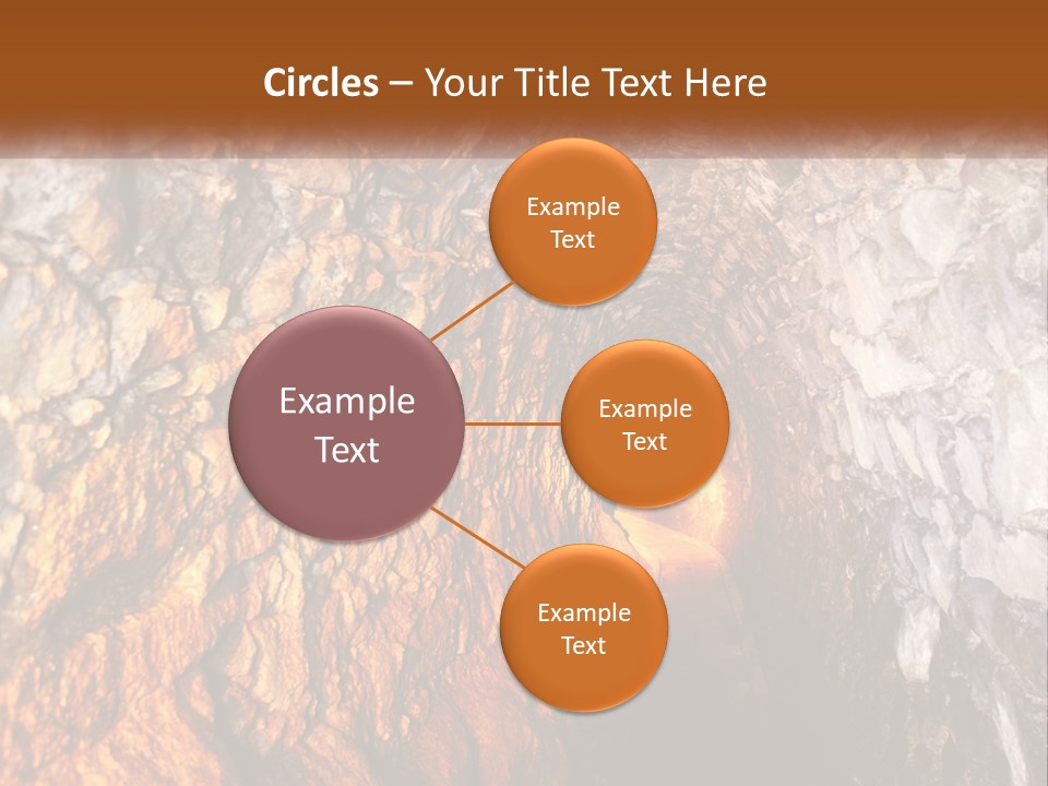 A Tunnel With A Light At The End Of It PowerPoint Template