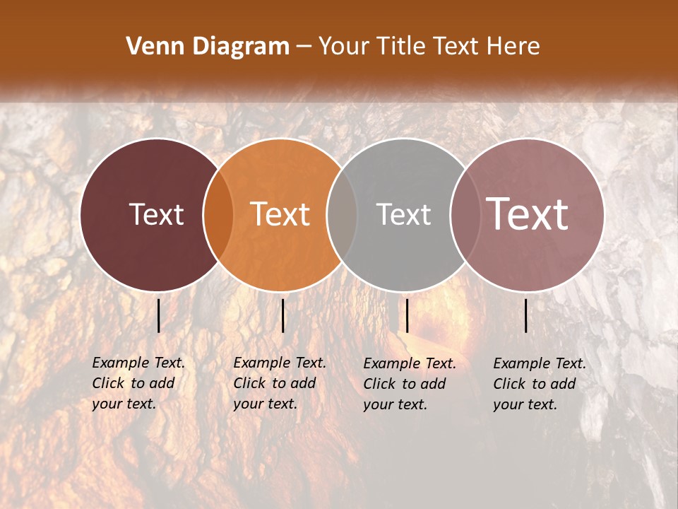 A Tunnel With A Light At The End Of It PowerPoint Template