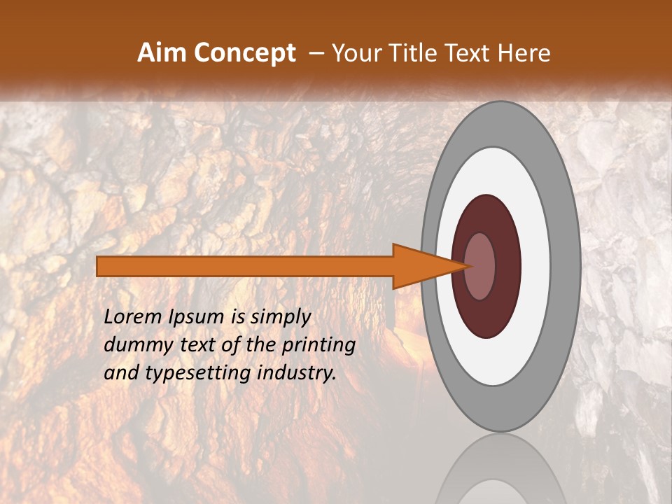 A Tunnel With A Light At The End Of It PowerPoint Template