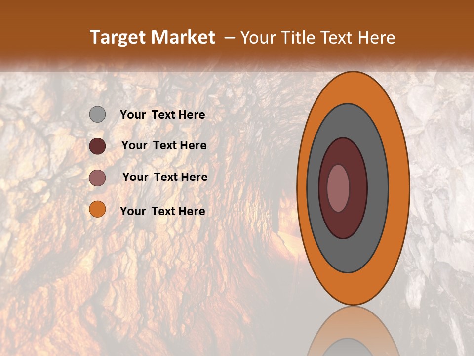 A Tunnel With A Light At The End Of It PowerPoint Template