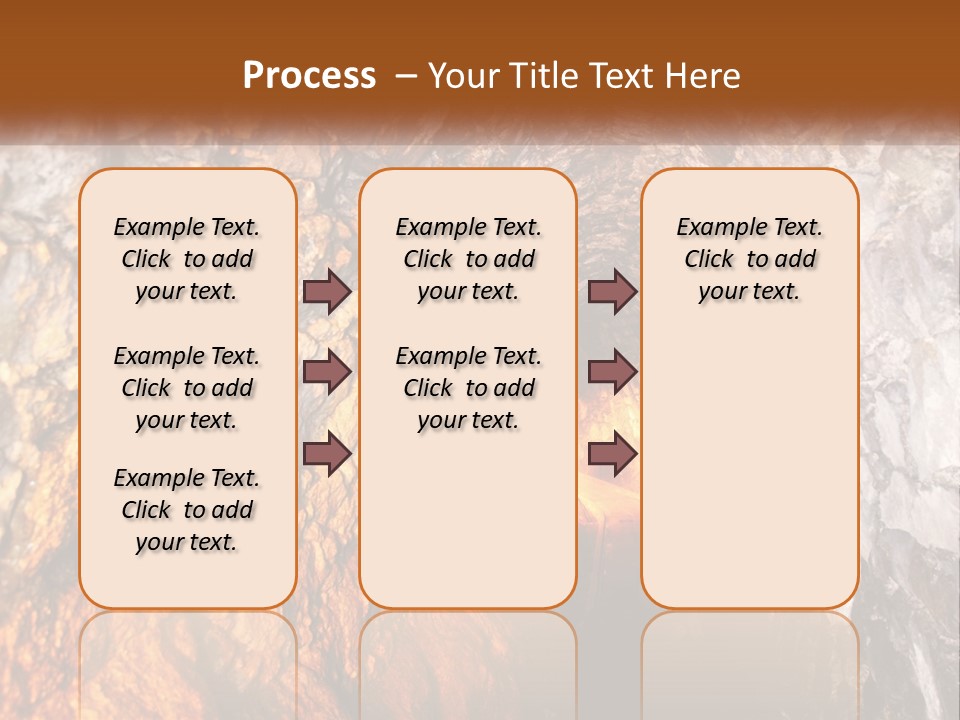 A Tunnel With A Light At The End Of It PowerPoint Template