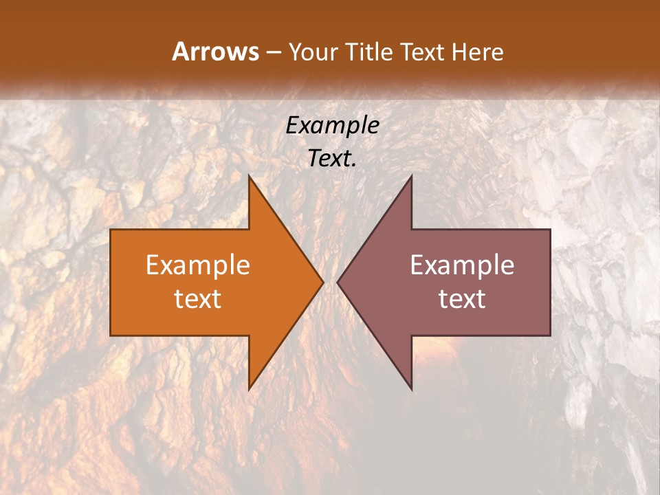 A Tunnel With A Light At The End Of It PowerPoint Template