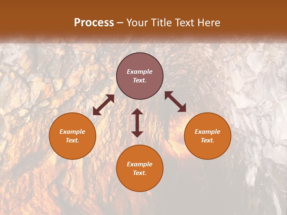 A Tunnel With A Light At The End Of It PowerPoint Template