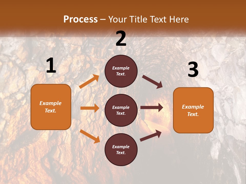 A Tunnel With A Light At The End Of It PowerPoint Template