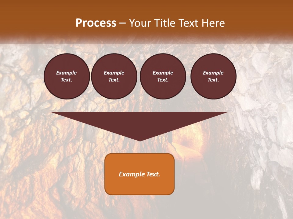 A Tunnel With A Light At The End Of It PowerPoint Template