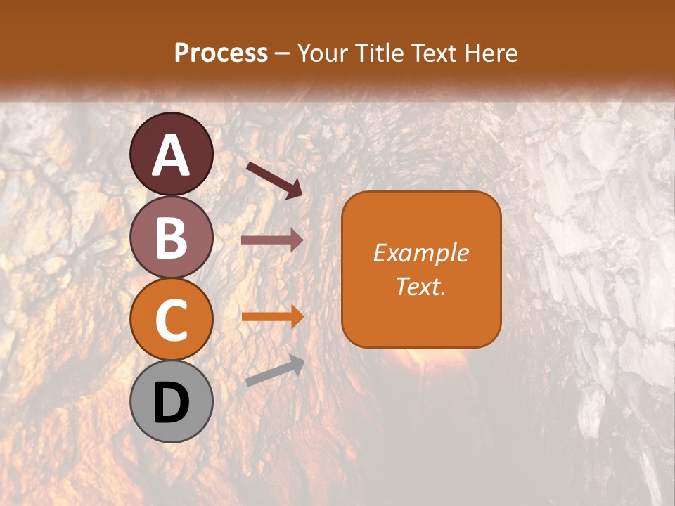 A Tunnel With A Light At The End Of It PowerPoint Template