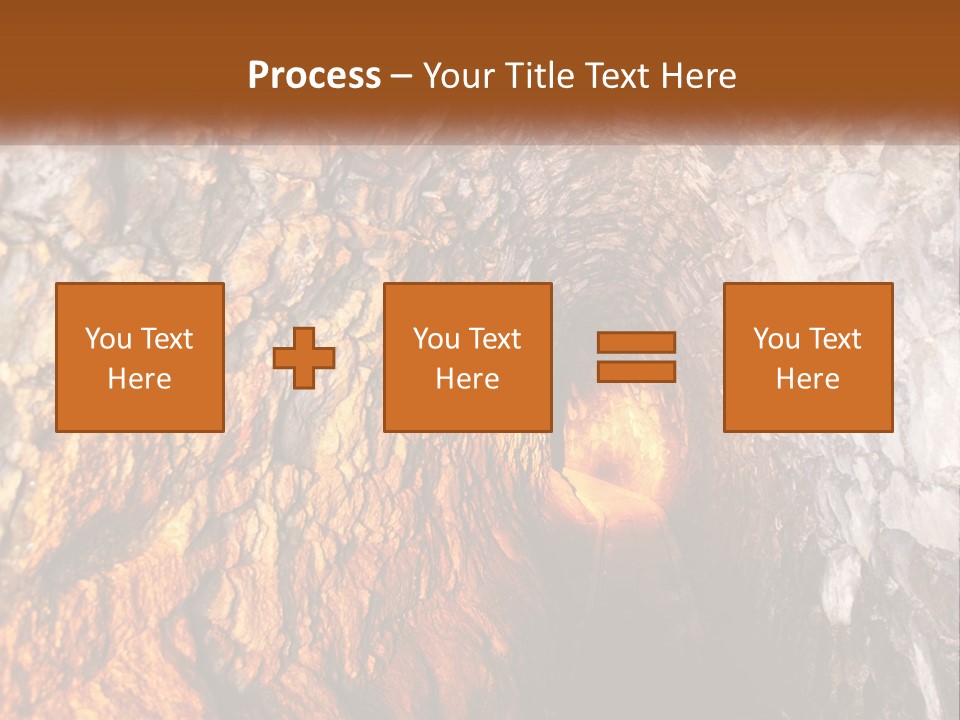 A Tunnel With A Light At The End Of It PowerPoint Template