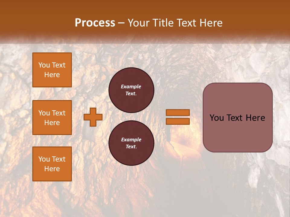 A Tunnel With A Light At The End Of It PowerPoint Template
