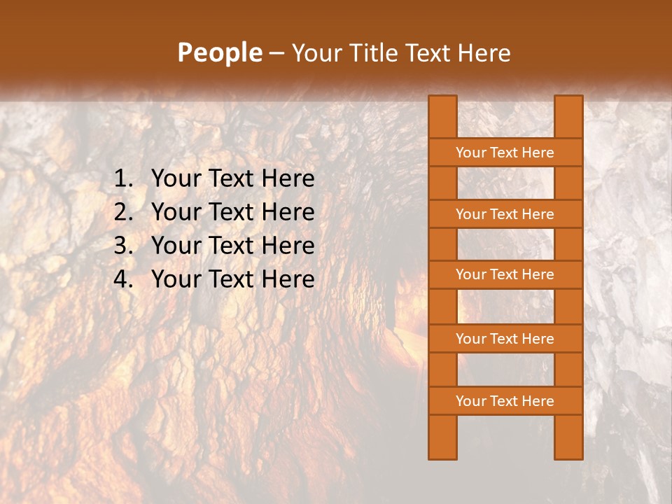 A Tunnel With A Light At The End Of It PowerPoint Template