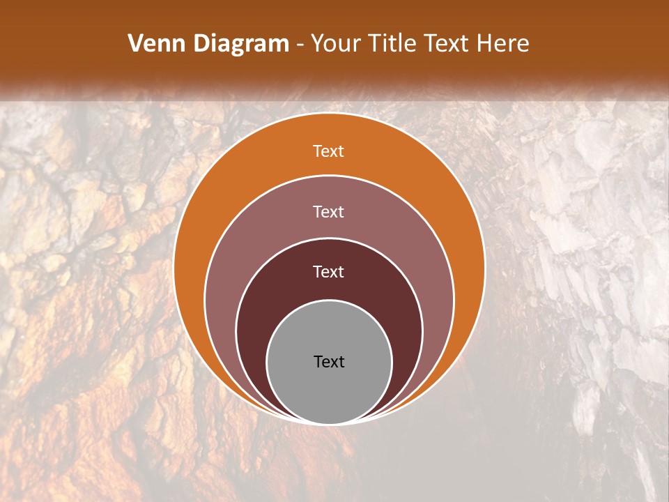 A Tunnel With A Light At The End Of It PowerPoint Template