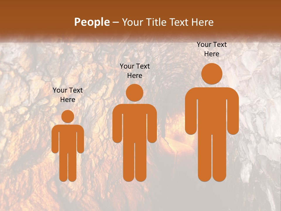 A Tunnel With A Light At The End Of It PowerPoint Template