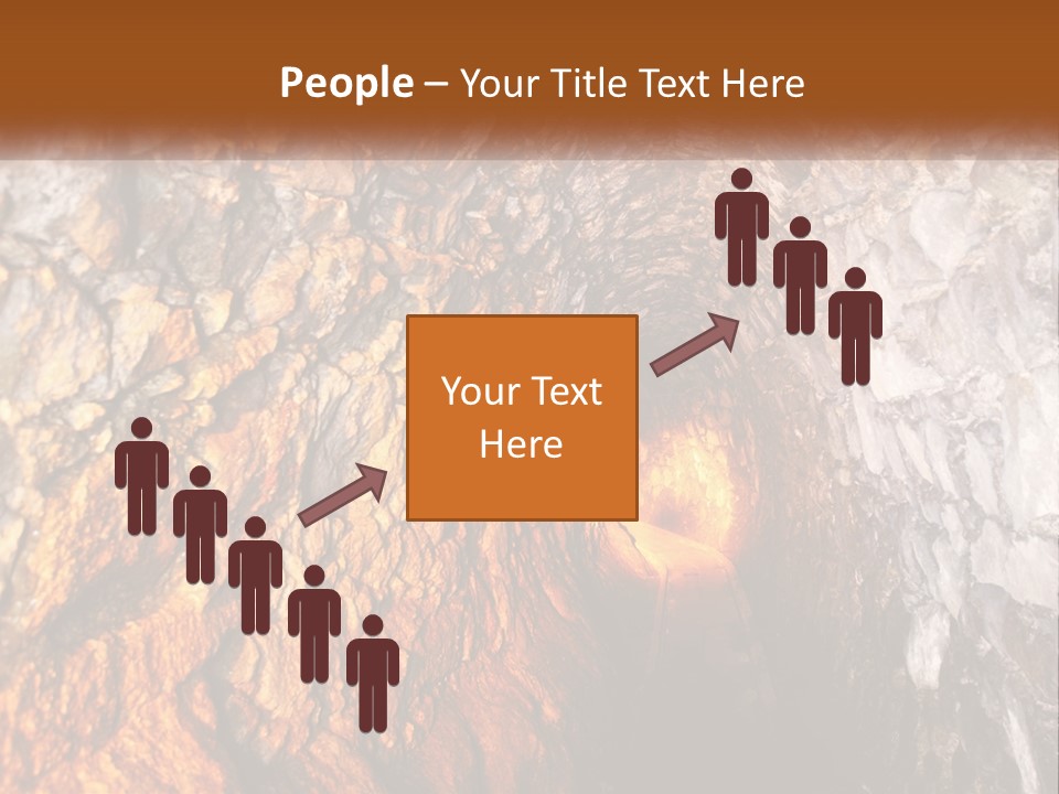 A Tunnel With A Light At The End Of It PowerPoint Template