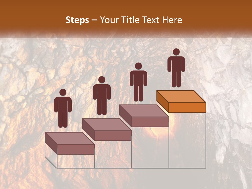 A Tunnel With A Light At The End Of It PowerPoint Template