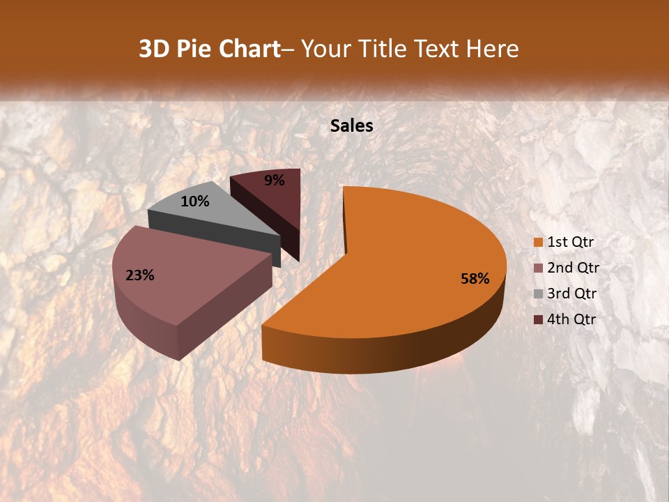 A Tunnel With A Light At The End Of It PowerPoint Template
