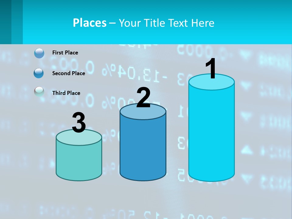 A Computer Screen With A Lot Of Numbers On It PowerPoint Template