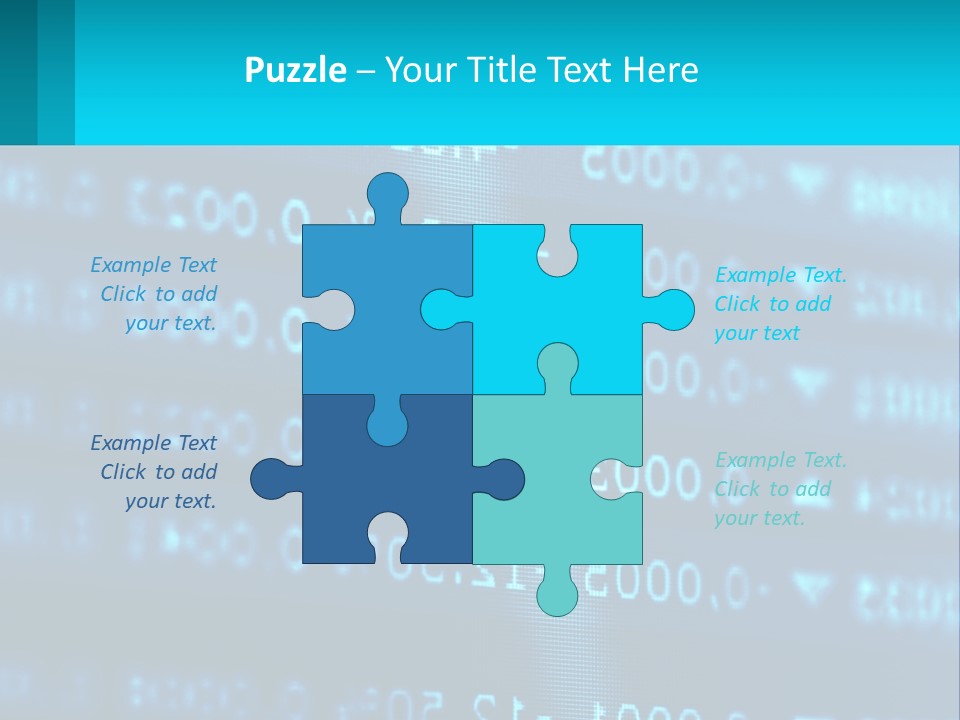 A Computer Screen With A Lot Of Numbers On It PowerPoint Template