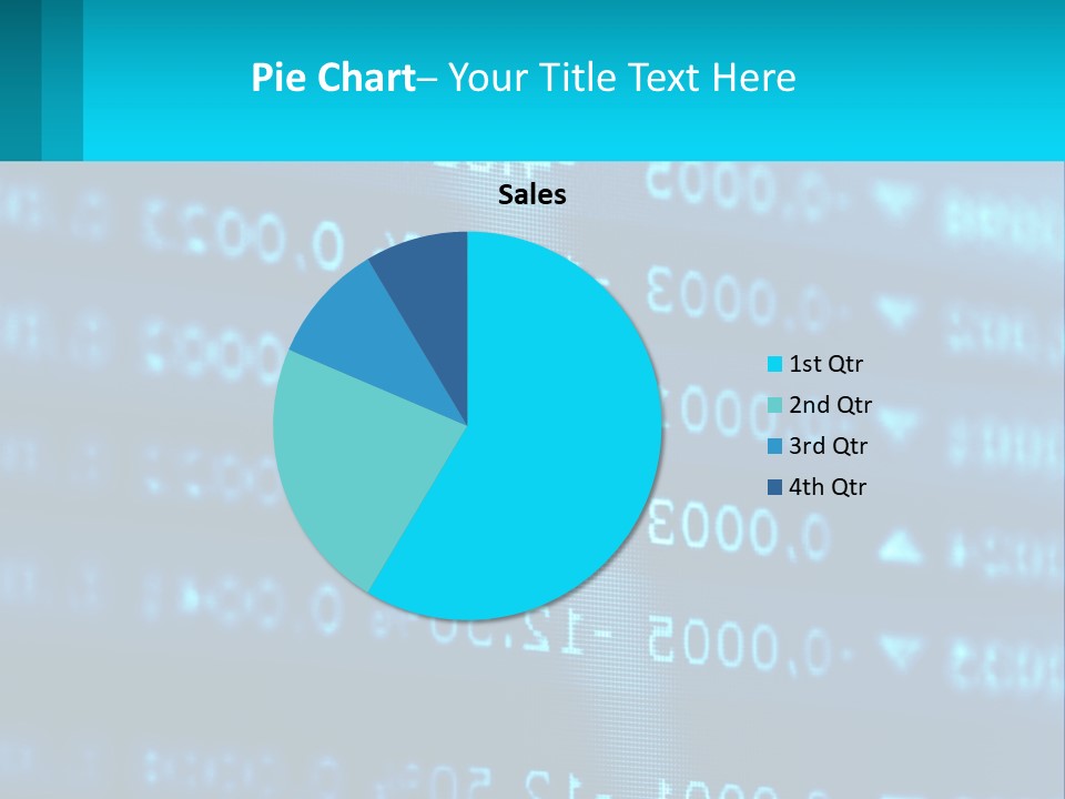 A Computer Screen With A Lot Of Numbers On It PowerPoint Template