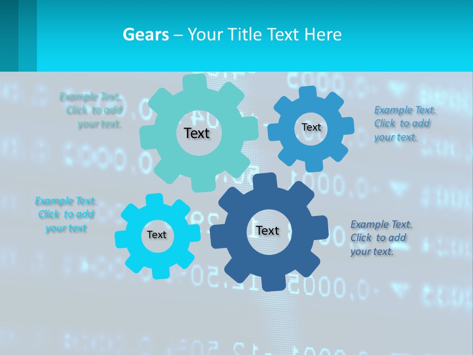 A Computer Screen With A Lot Of Numbers On It PowerPoint Template