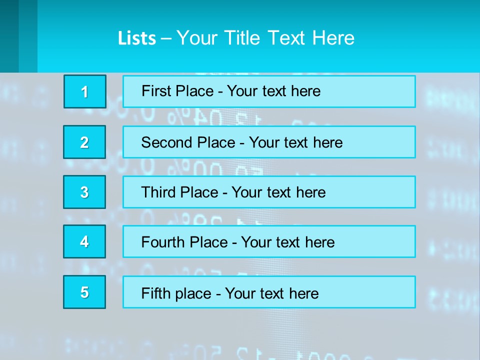 A Computer Screen With A Lot Of Numbers On It PowerPoint Template