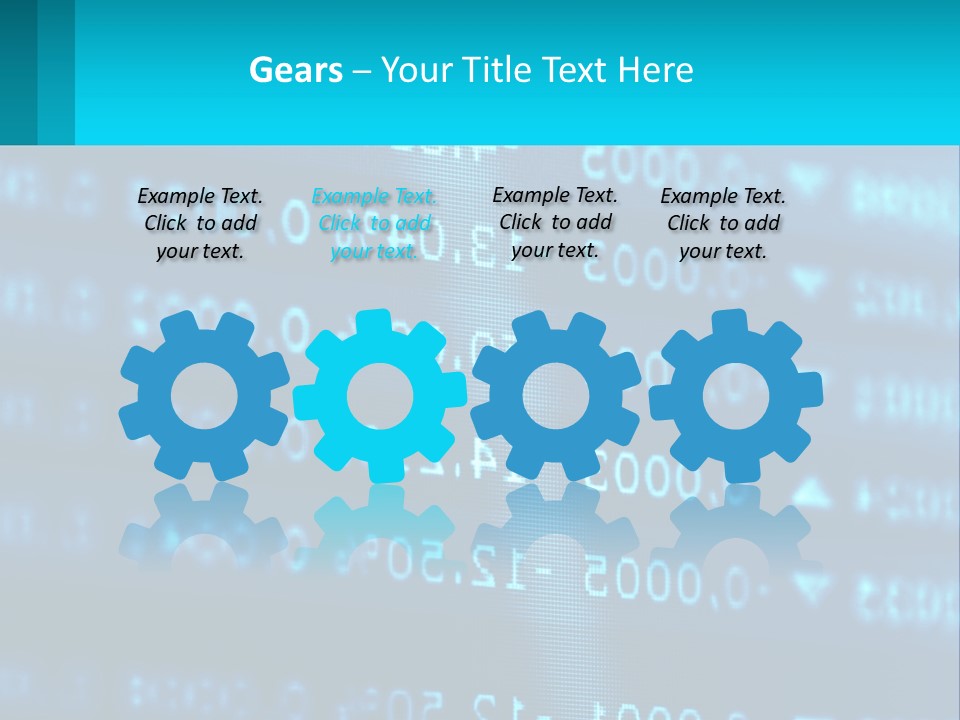 A Computer Screen With A Lot Of Numbers On It PowerPoint Template
