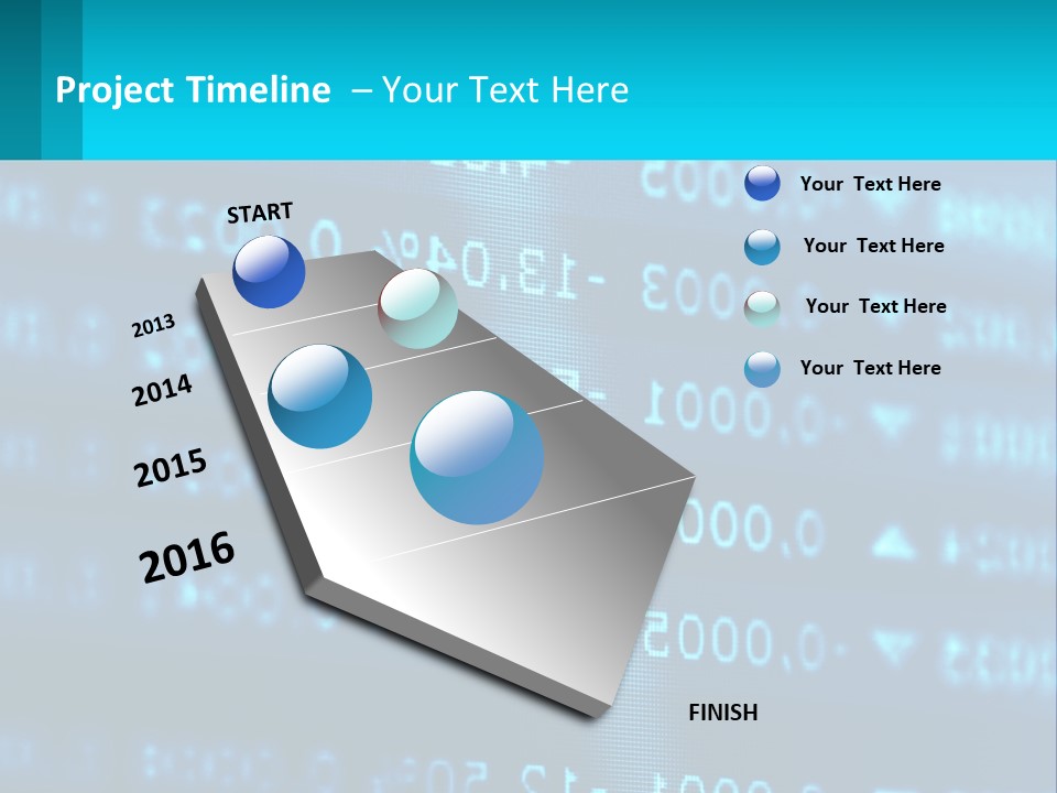A Computer Screen With A Lot Of Numbers On It PowerPoint Template