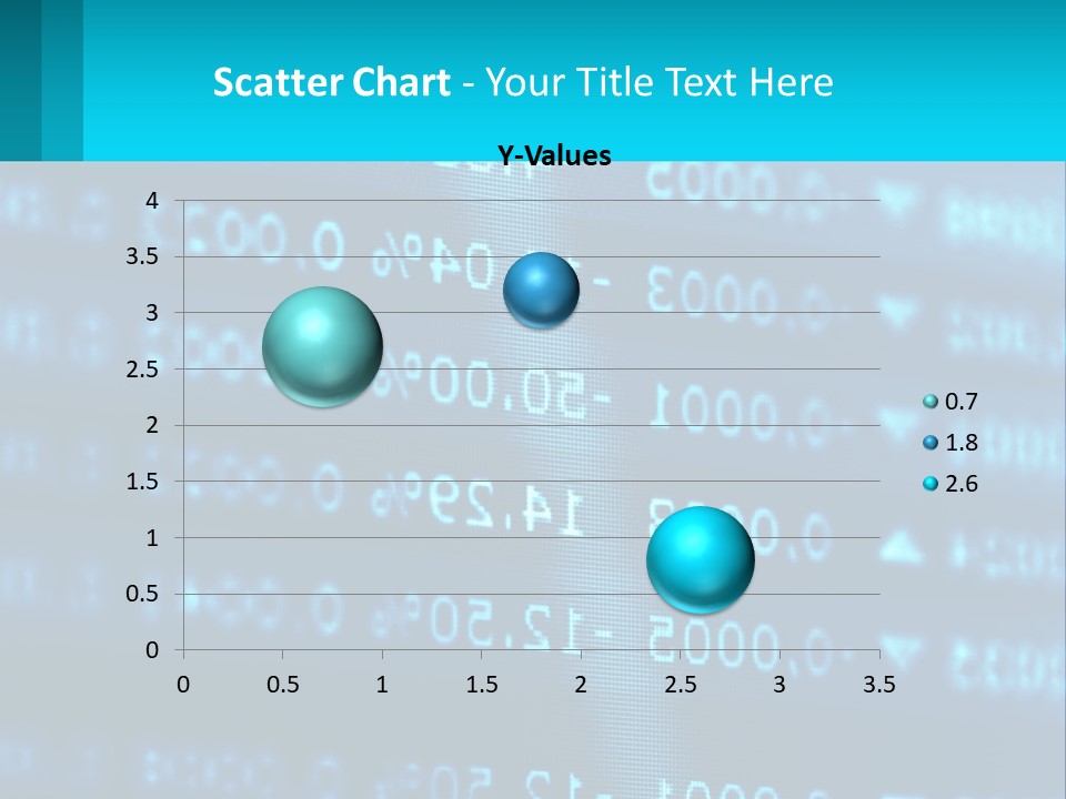 A Computer Screen With A Lot Of Numbers On It PowerPoint Template