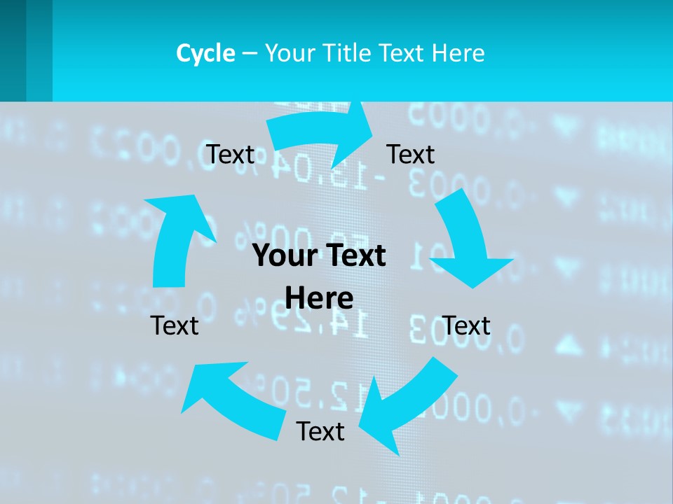 A Computer Screen With A Lot Of Numbers On It PowerPoint Template