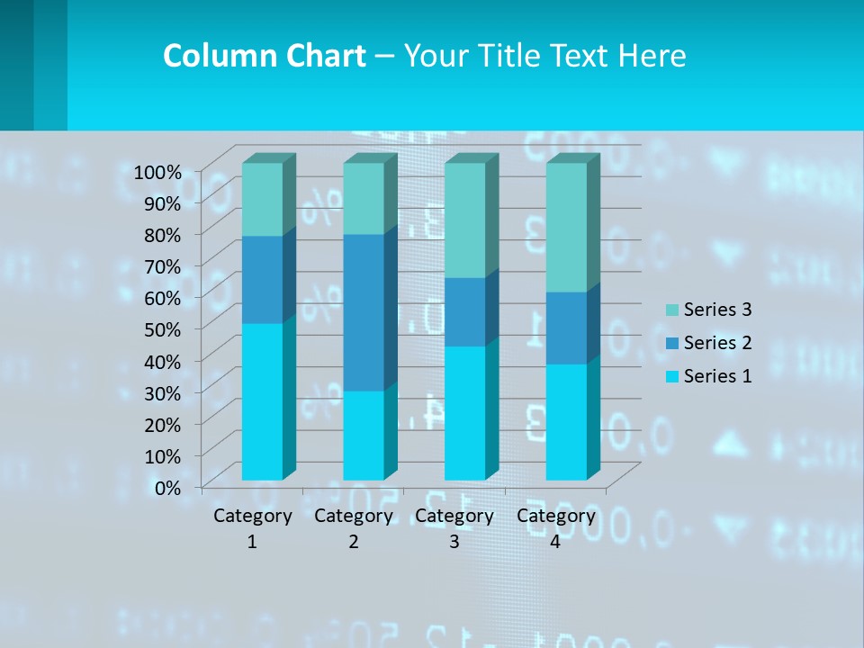 A Computer Screen With A Lot Of Numbers On It PowerPoint Template
