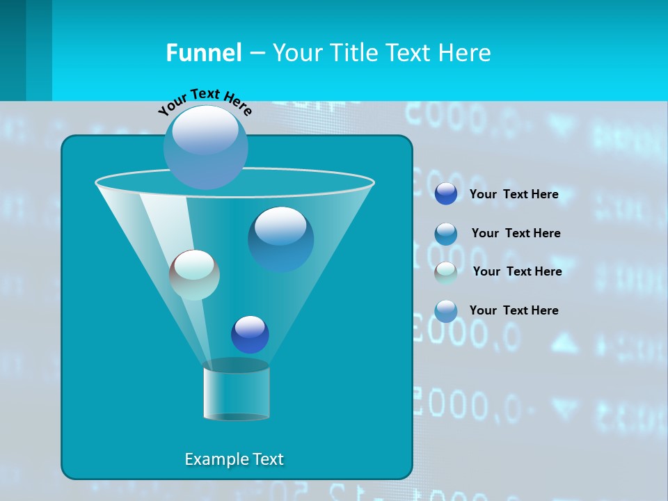 A Computer Screen With A Lot Of Numbers On It PowerPoint Template