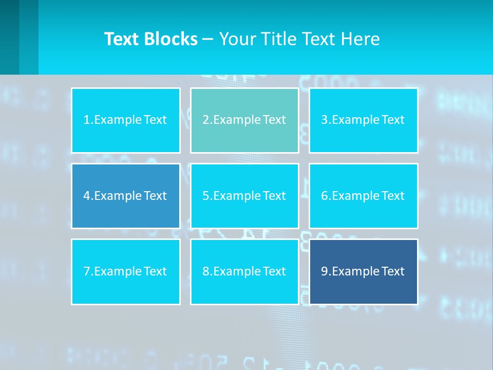 A Computer Screen With A Lot Of Numbers On It PowerPoint Template