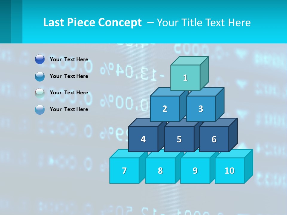 A Computer Screen With A Lot Of Numbers On It PowerPoint Template