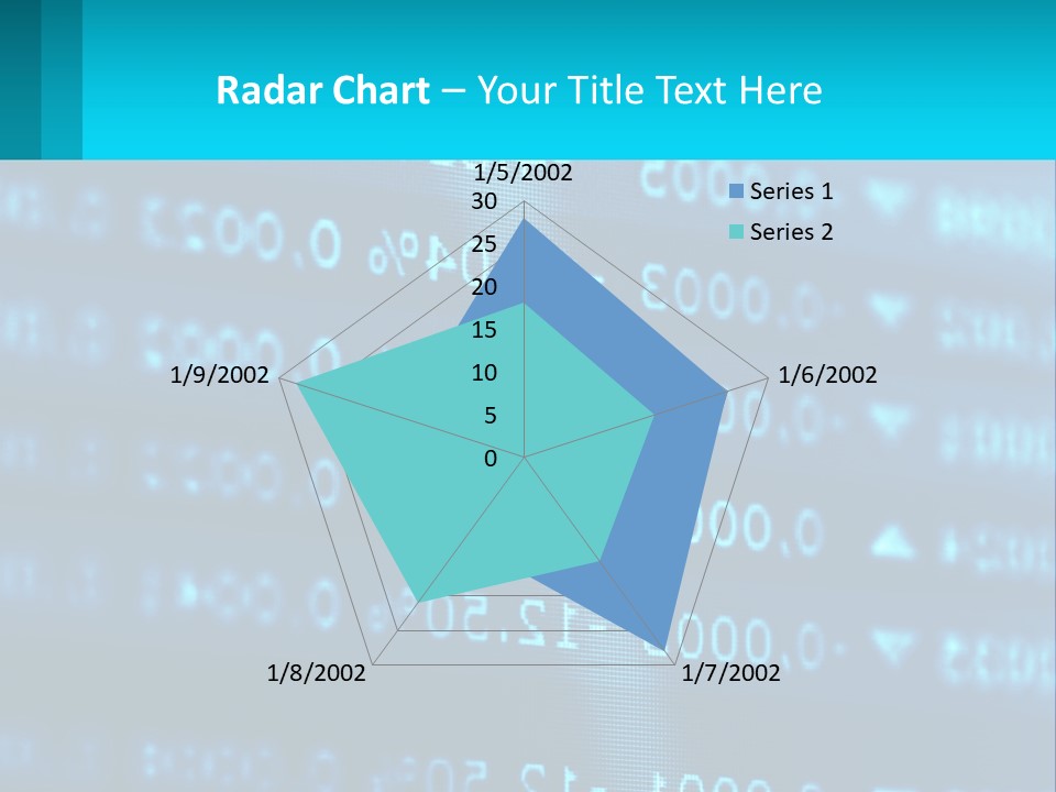 A Computer Screen With A Lot Of Numbers On It PowerPoint Template