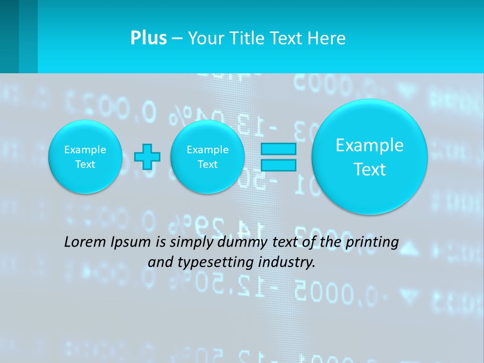 A Computer Screen With A Lot Of Numbers On It PowerPoint Template