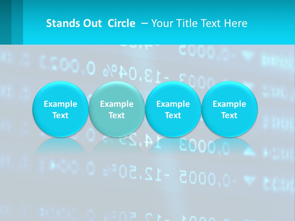 A Computer Screen With A Lot Of Numbers On It PowerPoint Template