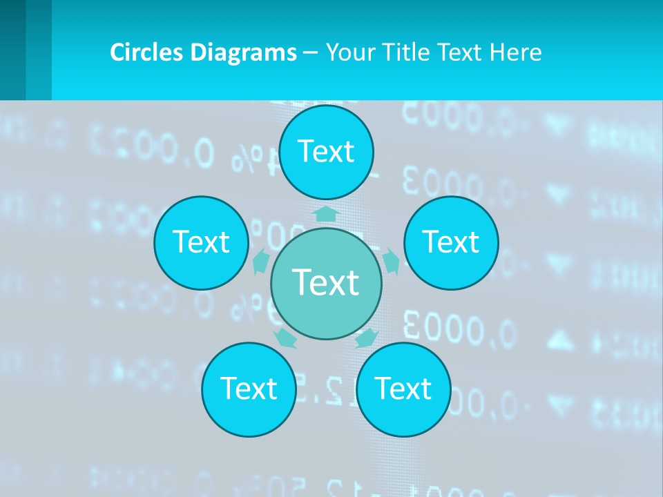 A Computer Screen With A Lot Of Numbers On It PowerPoint Template