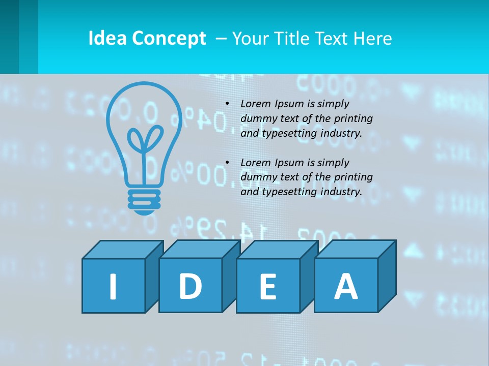 A Computer Screen With A Lot Of Numbers On It PowerPoint Template