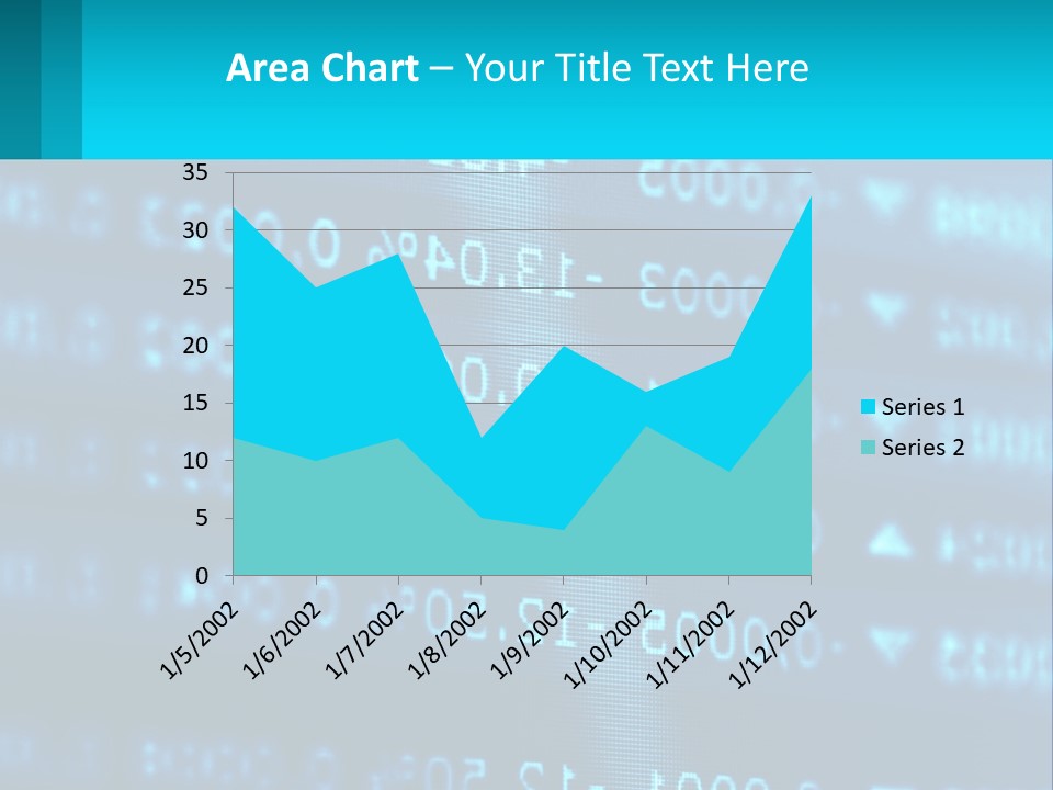 A Computer Screen With A Lot Of Numbers On It PowerPoint Template